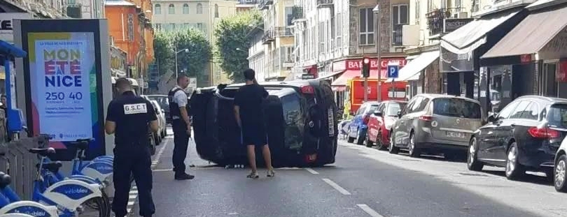 Accident de voiture à Nice