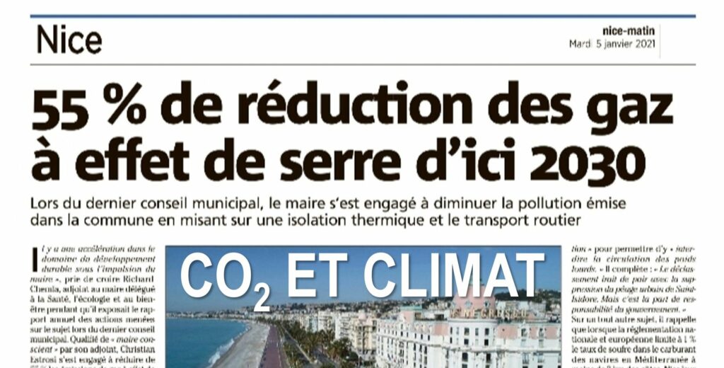 55% de réduction des gaz à effet de serre d'ici 2030 à Nice