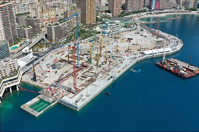 Chantier Mareterra à Monaco